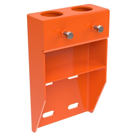 Vestil ORANGE VERTICAL-MOUNT HANDRAIL SOCKETS VDKR-VM2-OR